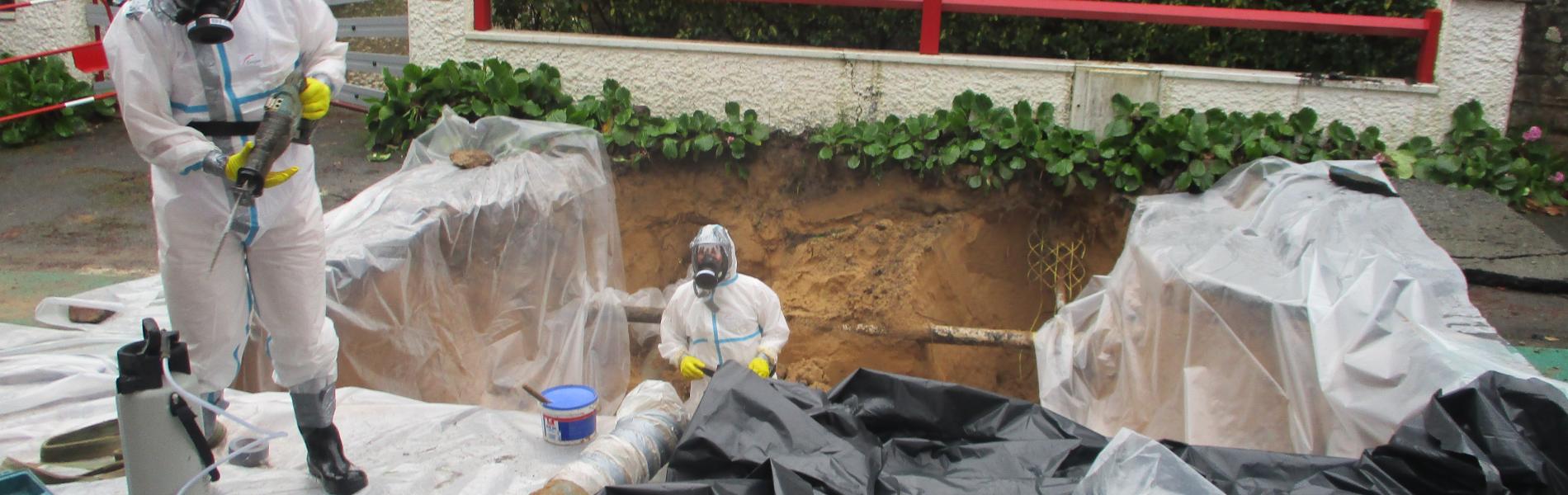 Dépose de canalisation Amiante