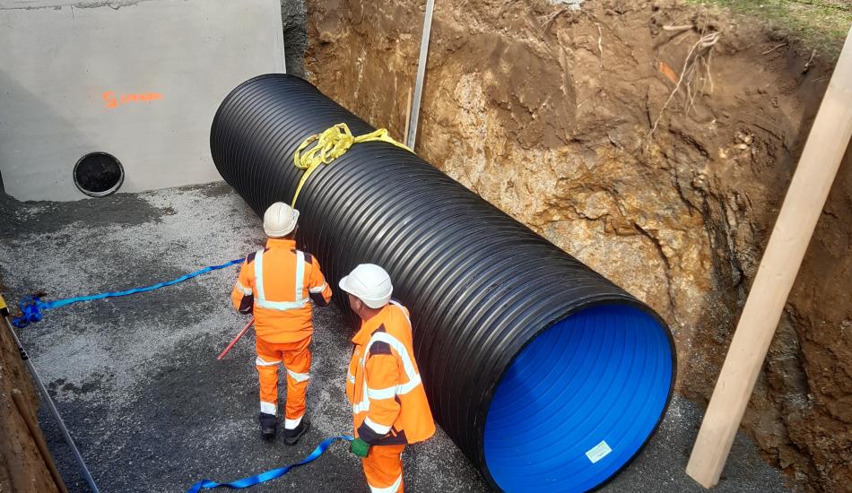 Pose de canalisations