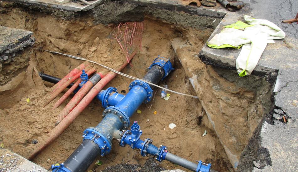 Pose de canalisation d'eau potable (AEP)