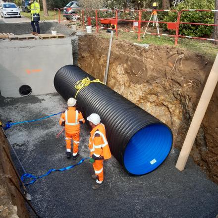 Pose de canalisations