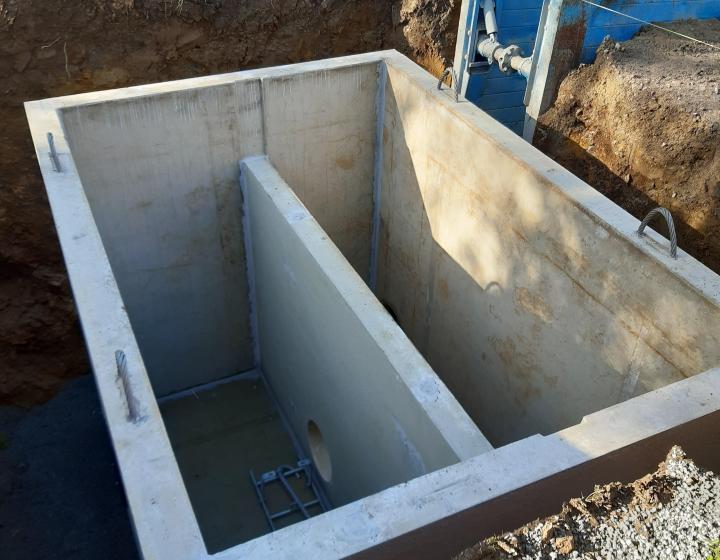 Chambre béton de régulation