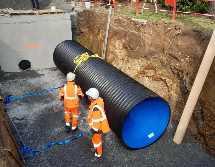 Pose de canalisations