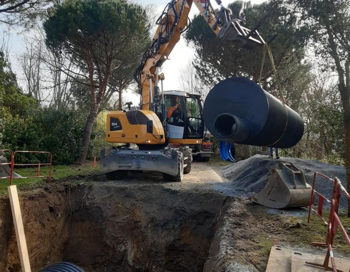 Pose de canalisations